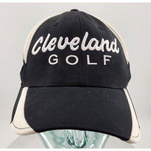 Cleveland Golf Srixon Black White Logo Baseball Hat Cap Adjustable Strap Back